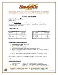 Product Specification :: Barley Flour - TPi