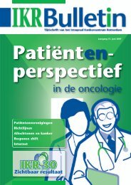 in de oncologie - IKNL