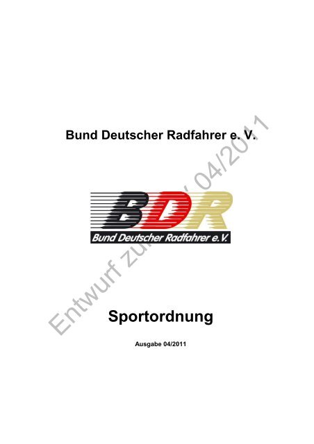 Sportordnung - Radsport-in-niedersachsen.de