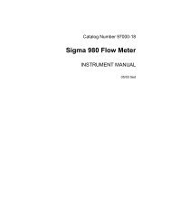 Sigma 980 Flow Meter - Can-Am Instruments Ltd.