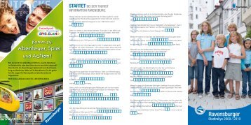 Stadtrallye - auf der Ravensburger Homepage für Kinder