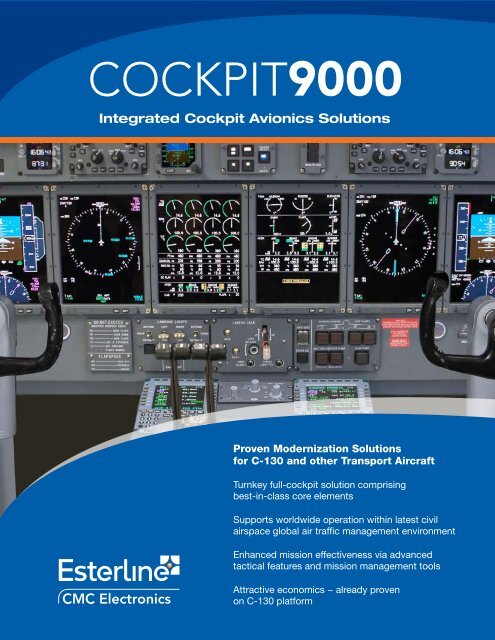 9000 cockpit - Esterline