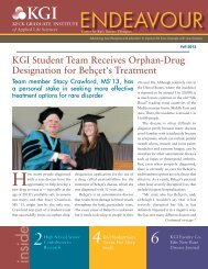 Endeavor Newsletter Fall 2012 - Keck Graduate Institute