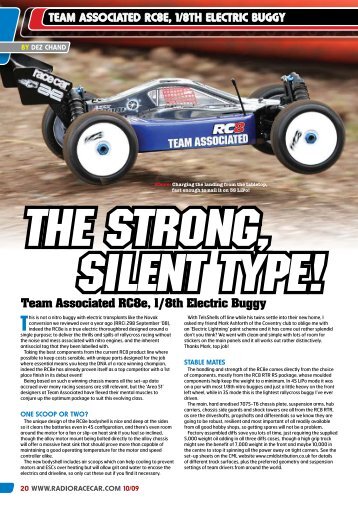 TeaM aSSOcIaTeD rc8e, 1/8TH elecTrIc buggy - Radio Race Car ...