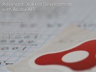 Advanced Desktop Development with Adobe AIR