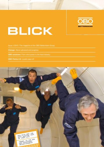 OBO Blick - Issue 1/2010 - OBO Bettermann