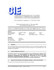 commission internationale de l'eclairage international ... - CIE Australia