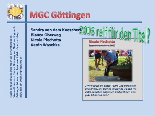 Bundesliga 2008 - Deutscher Minigolfsport Verband