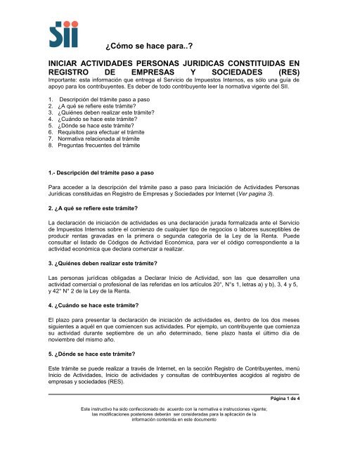 INICIAR ACTIVIDADES PERSONAS NATURALES - Servicio de ...