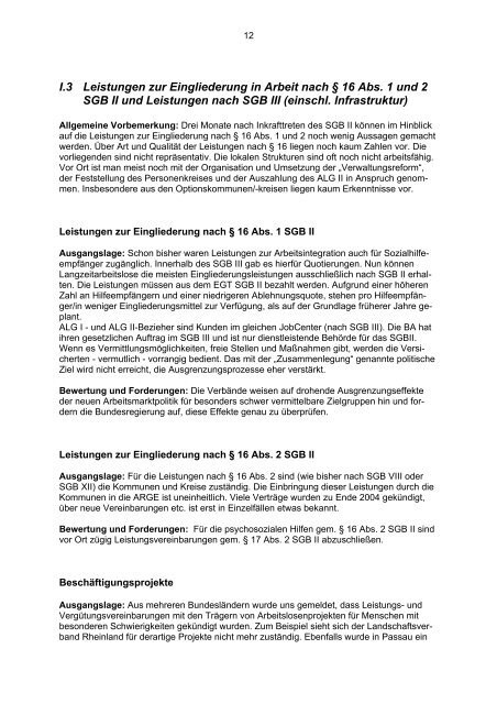 Sozialmonitoring zu SGB II und SGB XII