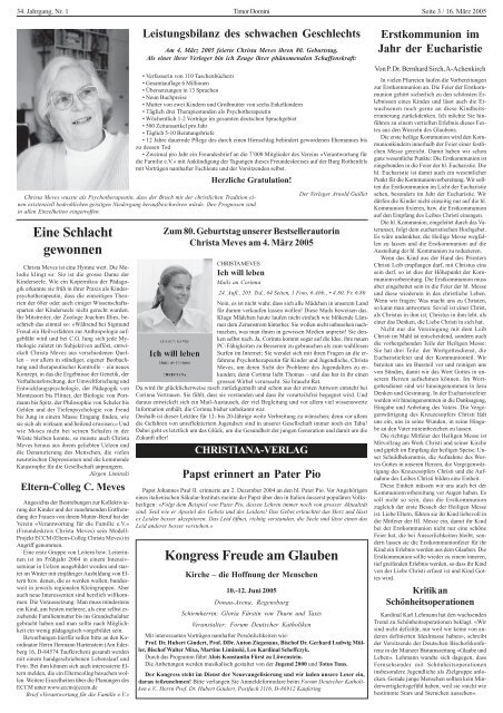 Editorial - Christiana-Verlag