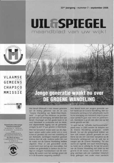 maandblad van uvv vvijk! - Heembeek-Mutsaard-Ingezoomd.be