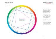 Color palettes - Triangle Colorscale CMYK GUIDE