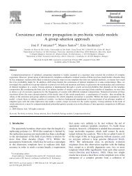 J. Theor. Biol. 2006 - Pàgines de la UAB