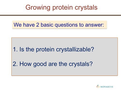 Nucleation and seeding in protein crystallization - Hampton Research