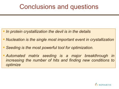 Nucleation and seeding in protein crystallization - Hampton Research