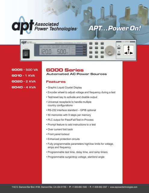 APT 6000 Series_FNL.indd - Texinstrumentos.com.br