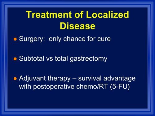 Esophageal And Gastric Cancer