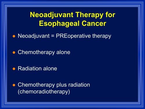 Esophageal And Gastric Cancer