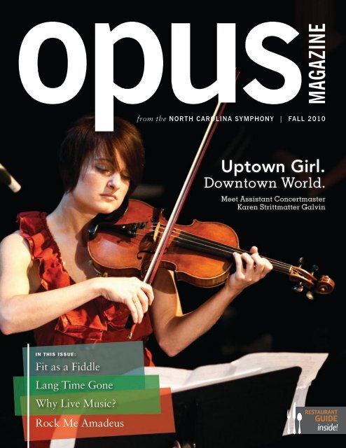 Opus magazine - North Carolina Symphony