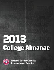 College Almanac - National Soccer Coaches Association of America