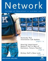 PDF, 3.45 MB - College of Education - University of Kentucky