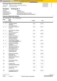 PrÃ¼fung Nr. 4 Rangliste - Reitverein Lengnau und Umgebung