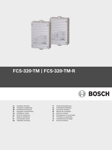 FCS-320-TM | FCS-320-TM-R - Bosch Security Systems