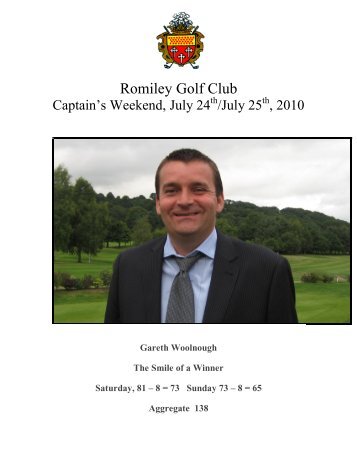 Captains Day Newsletter 2 - Romiley Golf Club