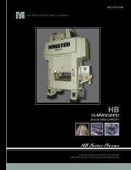 HB Series Presses - The Minster Machine Company