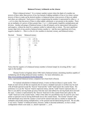 Balanced ternary arithmetic on the abacus.pdf - Abacus: Mystery of ...