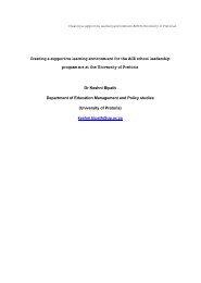 Creating a supportive learning environment for the ACE school ...