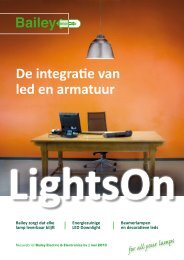 De integratie van led en armatuur - Bailey