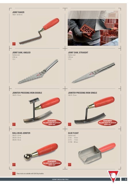 tools needed for bricklaying