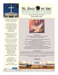 MAY 5, 2013 - St. Joan of Arc Catholic Church