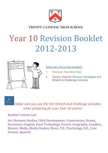 Year 10 Revision Booklet 2012-2013.pdf - Trinity Catholic High School
