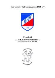 Protokoll (1/1) - Edewechter Schwimmverein 1960 eV