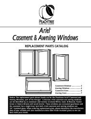 Peachtree Ariel Double Hung Window (Tilt) Sash Release Assemblies