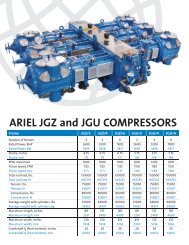 ARIEL JGZ and JGU COMPRESSORS