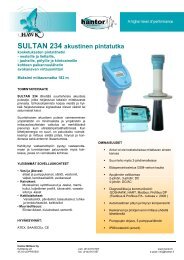 SULTAN 234 akustinen pintatutka - Hantor-Mittaus Oy