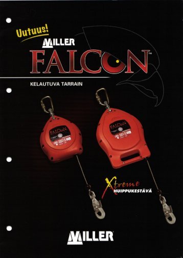 Esite: Miller Falcon-turvatarraimet (PDF, 1,3Mt)