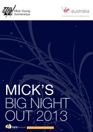 MICK'S BIG NIGHT OUT 2013 - TAFE Directors Australia