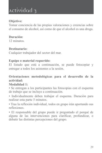 El alcohol y el mar - Plan Nacional sobre drogas