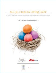 401(k) Plans in Living Color - Ariel Investments