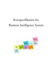 Kravspecifikation for Business Intelligence System - Knowledge Lab