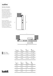 Scheda tecnica Outline - Lualdi Porte