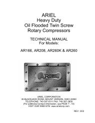 Heavy Duty Oil Flooded Twin Screw Rotary ... - Ariel Corporation