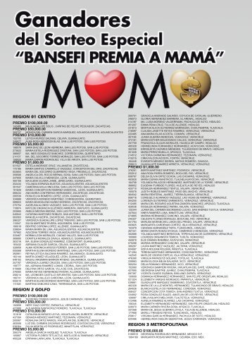 Sorteo Mama - Bansefi