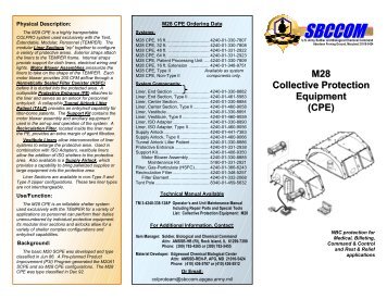 M28 Collective Protection Equipment (CPE) - Edgewood Chemical ...