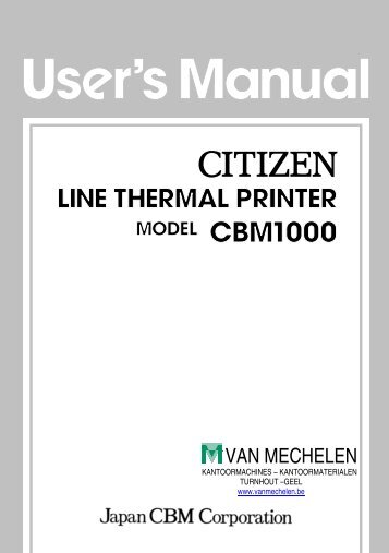 1 Turn off the power of the printer. - Van Mechelen